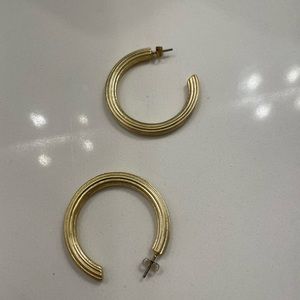 Madewell vintage gold hoop earrings